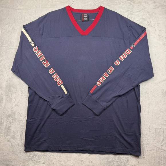 Polo Jeans Co. Ralph Lauren Other - VTG Polo Jeans Co Ralph Lauren Mens 3XT Navy V-Neck Long Sleeve Graphic T-Shirt